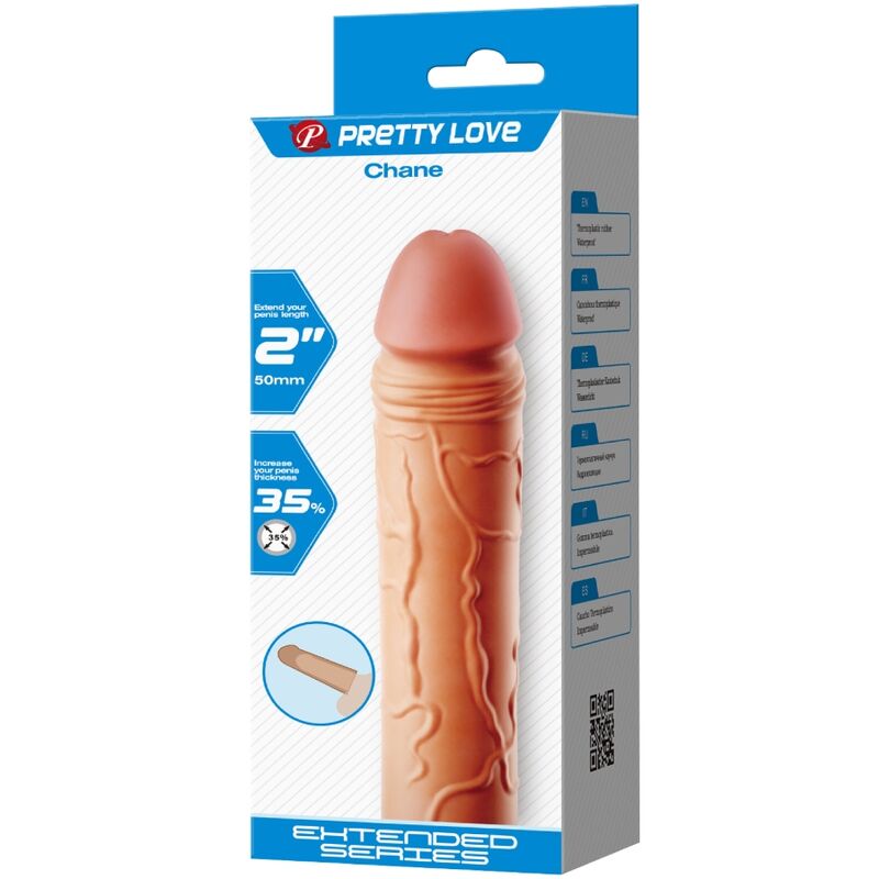 PRETTY LOVE - Chane Penis Extender Cover Flesh