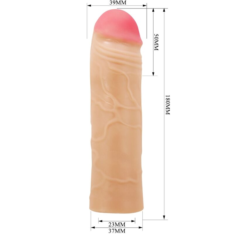 PRETTY LOVE - Chane Penis Extender Cover Flesh