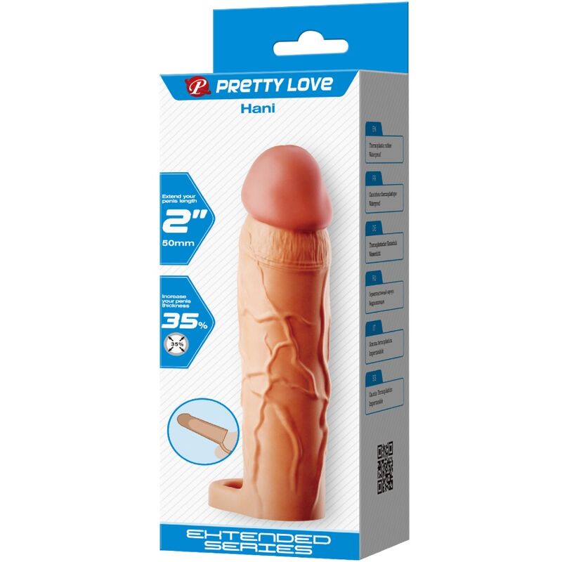 PRETTY LOVE - Chane Penis Extender Cover Flesh