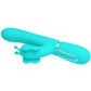 PRETTY LOVE - Multifunction Rabbit Vibrator 4 In 1 Butterfly Aqua Groen