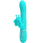 PRETTY LOVE - Multifunction Rabbit Vibrator 4 In 1 Butterfly Aqua Groen