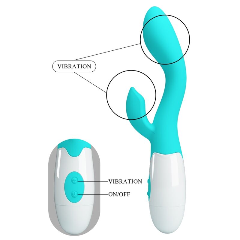 PRETTY LOVE - Brighty G-Spot Vibrator Aqua Groen
