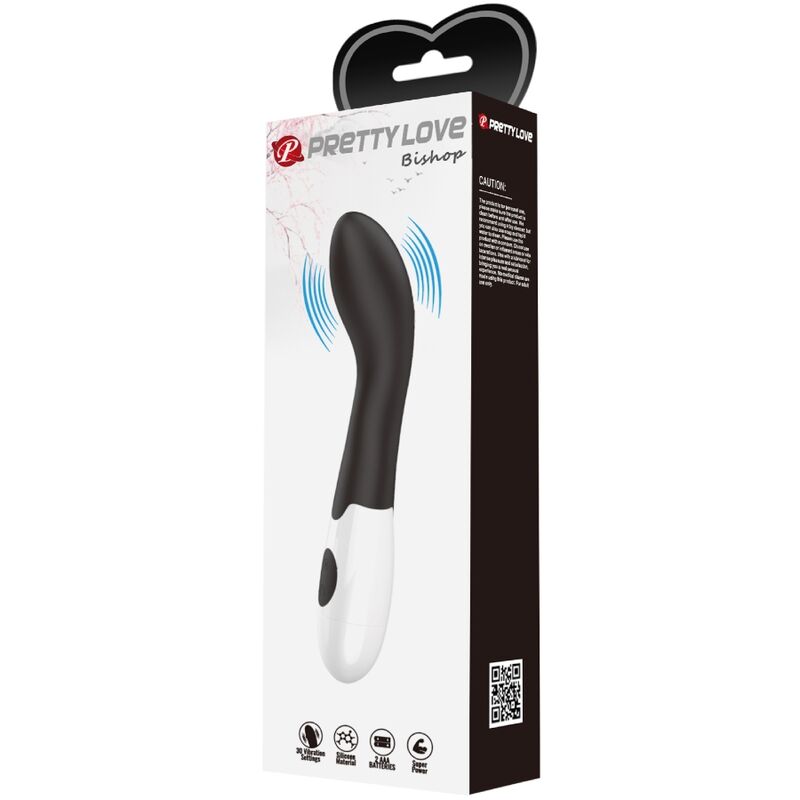 PRETTY LOVE - Bishop G-Spot Vibrator 30 Modes Zwart