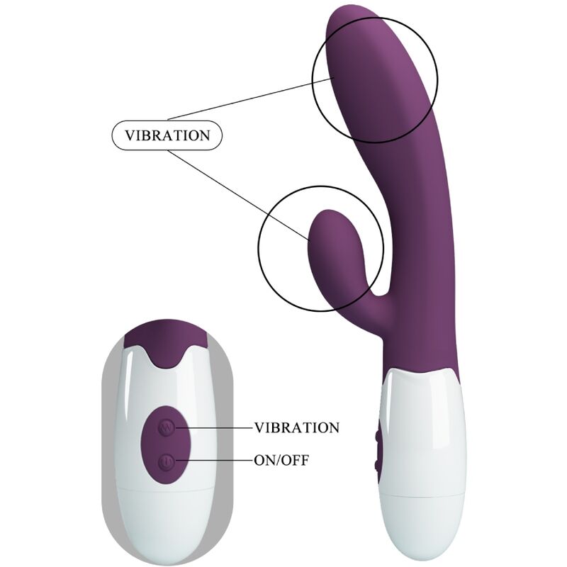 PRETTY LOVE - Alvis Rabbit Vibrator & Purple G-Spot