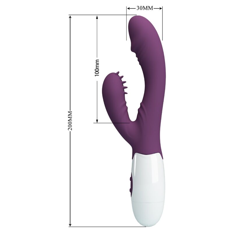 PRETTY LOVE - Andre Rabbit Vibrator & G-Point Stimulator Purple