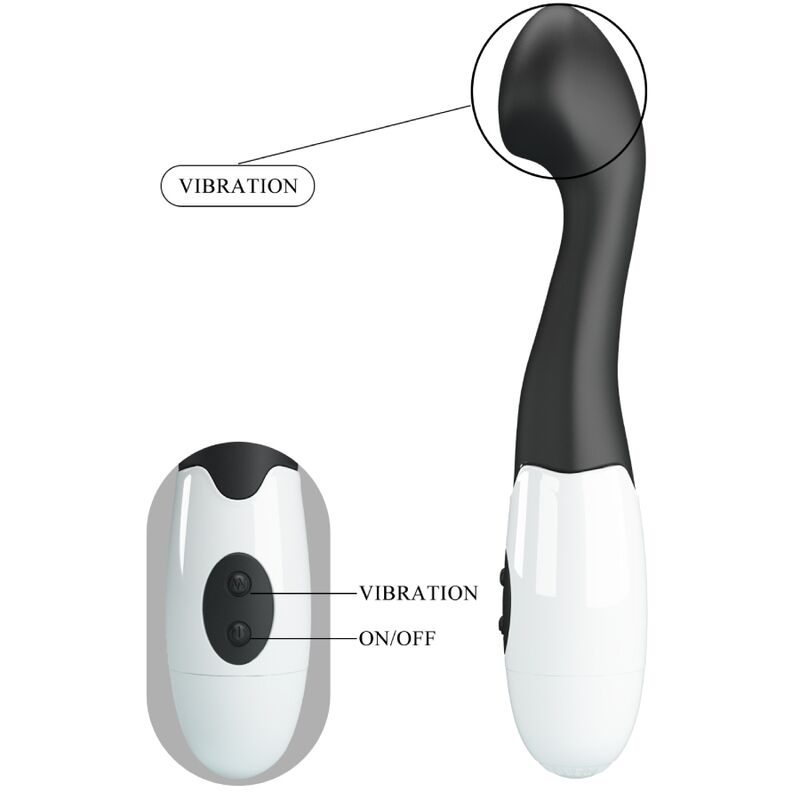 PRETTY LOVE - Charles G-Spot Vibrator 30 Modes Black