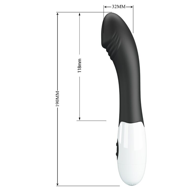 PRETTY LOVE - Elemental G-Spot Vibrator 30 Modes Black