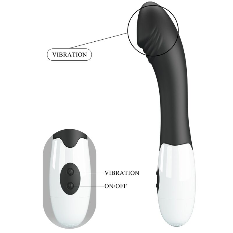 PRETTY LOVE - Elemental G-Spot Vibrator 30 Modes Black