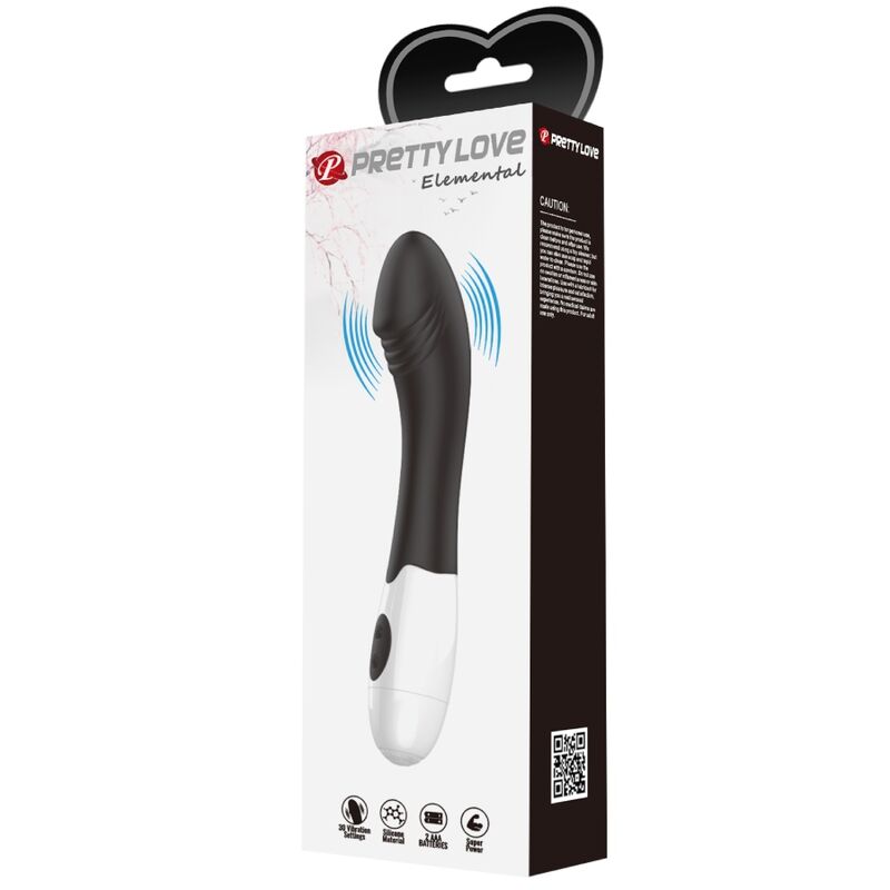 PRETTY LOVE - Elemental G-Spot Vibrator 30 Modes Black