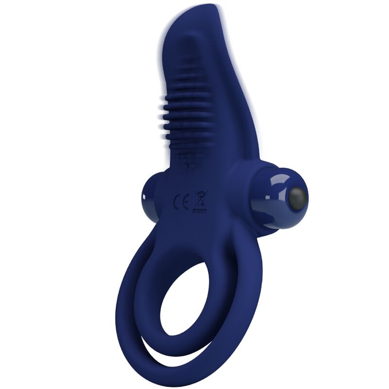 PRETTY LOVE - Bronson Double Ring With Vibration Blauw