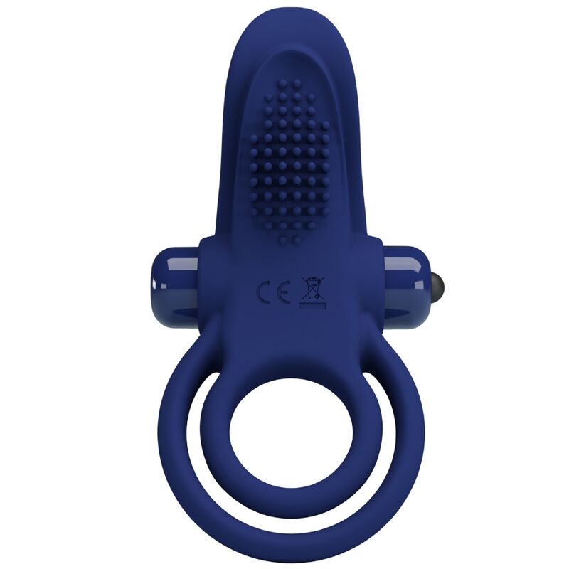 PRETTY LOVE - Bronson Double Ring With Vibration Blauw