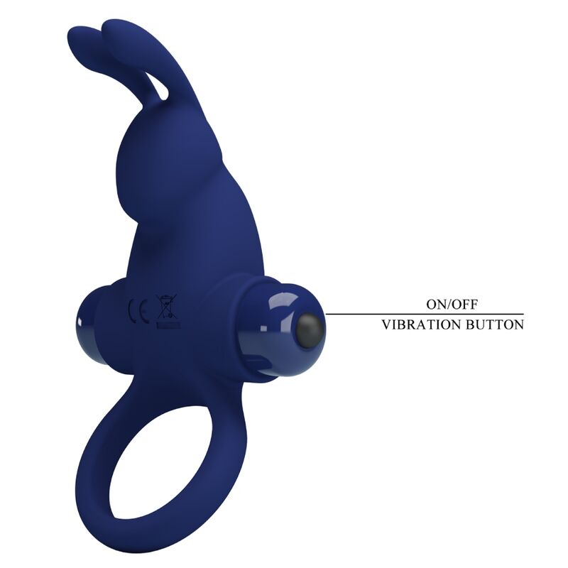 PRETTY LOVE - Jiro Rabbit Ring With Vibration Blue