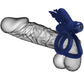 PRETTY LOVE - Jamele Double Ring With Vibration & Butterfly Stimulator Blauw