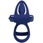 PRETTY LOVE - Mat Double Ring With Vibration & Stimulator Blauw