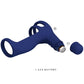 PRETTY LOVE - Elish Vibrating Ring With Extension Blue