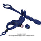 PRETTY LOVE - Ayad Rabbit Vibrator Ring With Plug Blauw