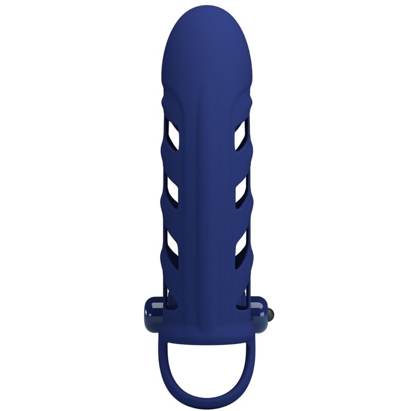 PRETTY LOVE - Altaf Vibrator Ring With Silicone Sheath Blauw
