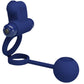 PRETTY LOVE - Remington Double Vibrating Ring With Plug Blue