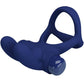 PRETTY LOVE - Francisco Double Vibrating Ring Rabbit Blauw