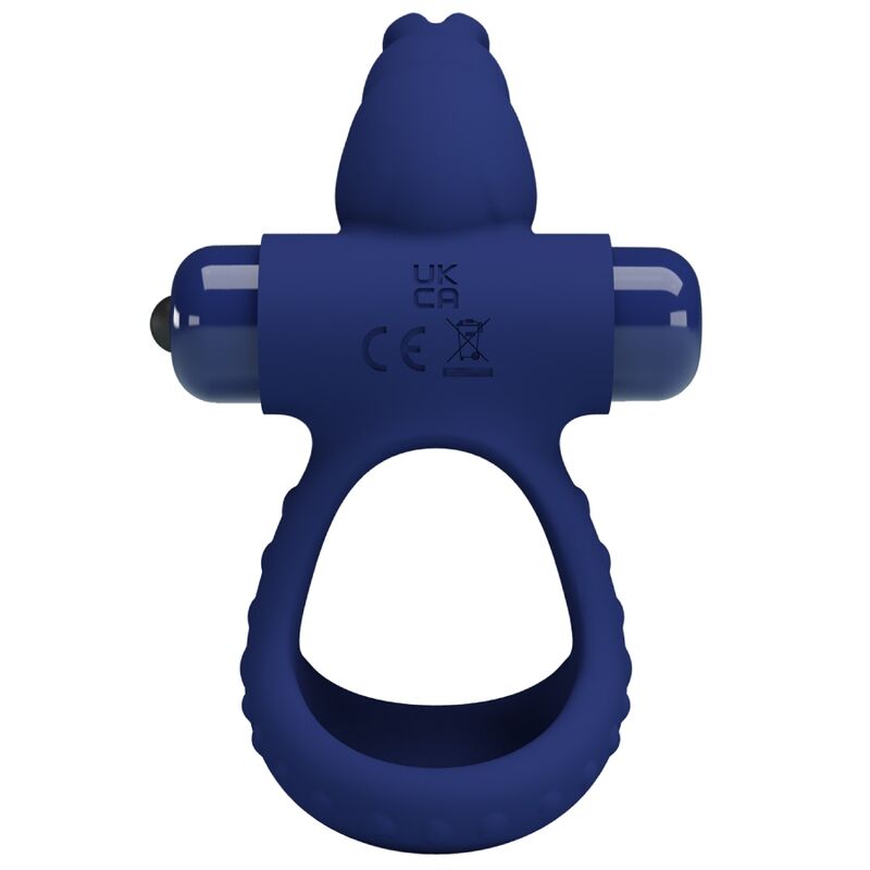 PRETTY LOVE - Luchito Double Vibrating Ring Rabbit Blauw
