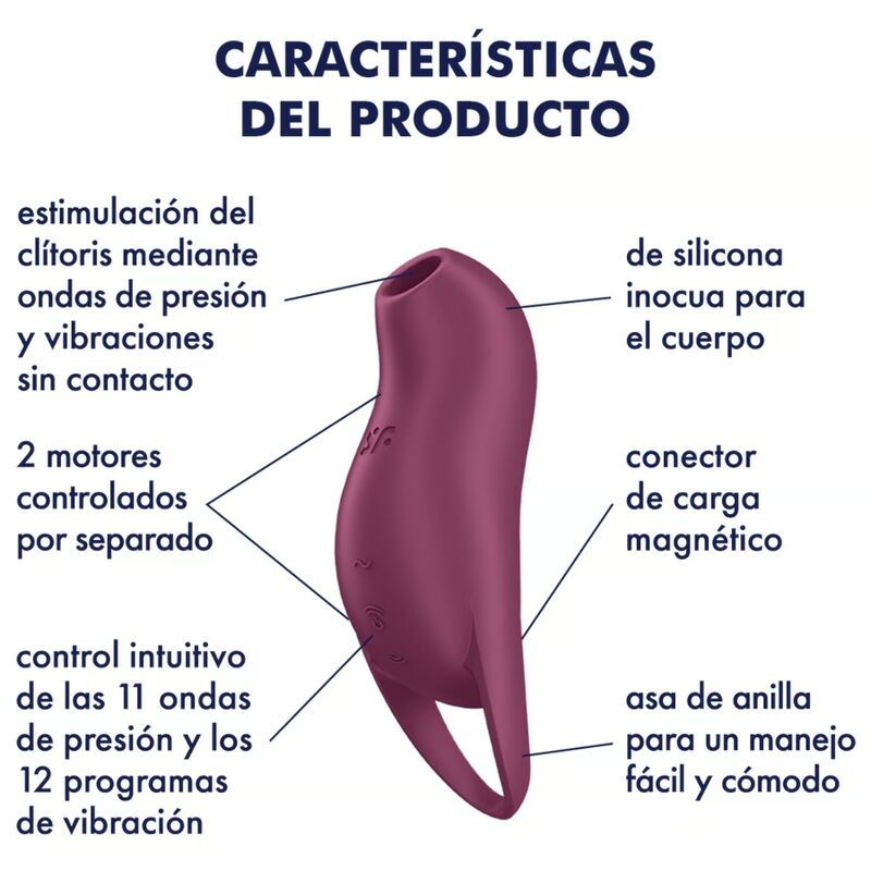 Satisfyer - Pocket Pro 1 Clitoris Stimulator Granaat