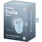 SATISFYER - Cutie Ghost Lay-On Vibrator Light Blauw