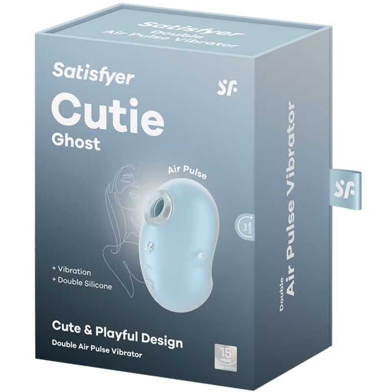 SATISFYER - Cutie Ghost Lay-On Vibrator Light Blauw