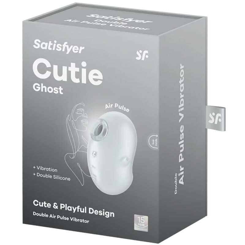 Satisfyer - Schattige Ghost Vibrator Lay-On Wit