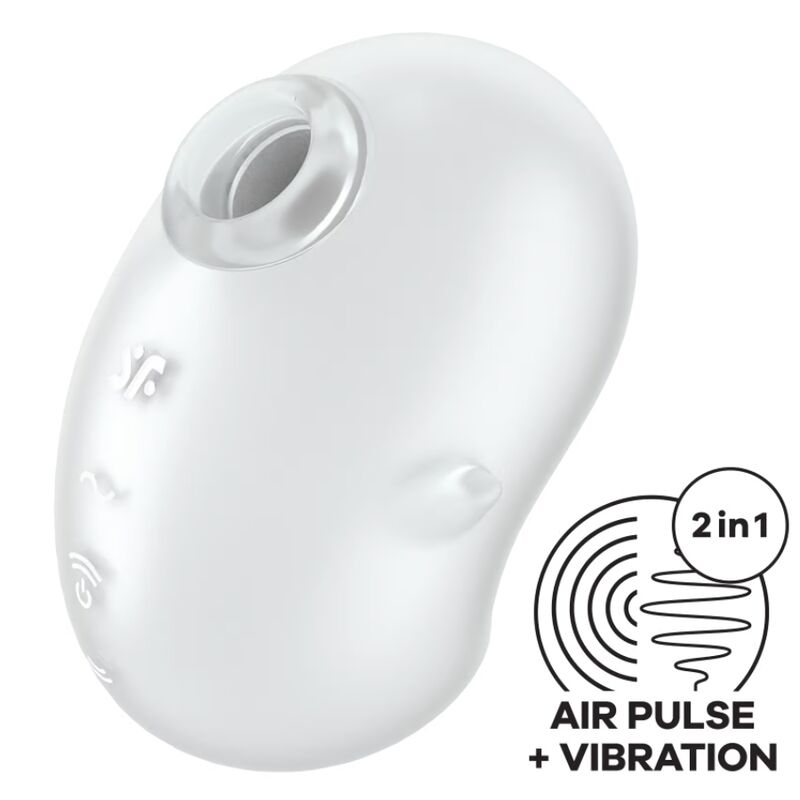 Satisfyer - Schattige Ghost Vibrator Lay-On Wit