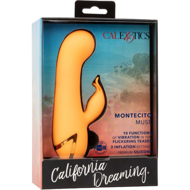 CalExotics - Montecito Muse Vibrator Rabbit Orange By California Dreaming