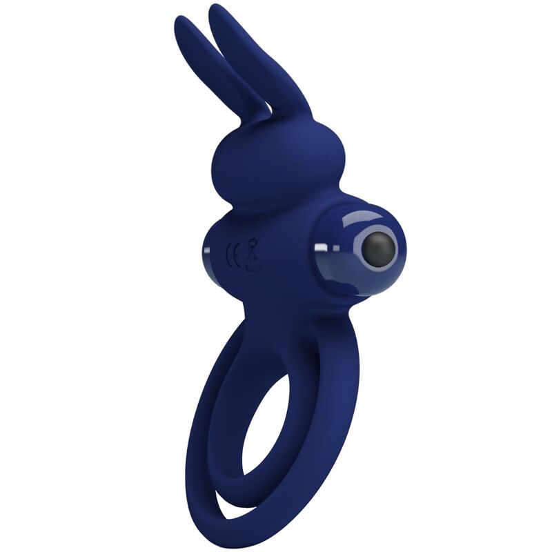 PRETTY LOVE - Darey Double Vibrating Ring Rabbit Blauw