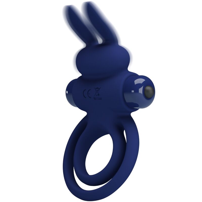 PRETTY LOVE - Darey Double Vibrating Ring Rabbit Blauw