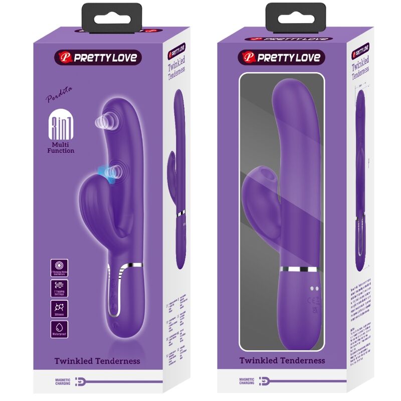 PRETTY LOVE - Perlita G-Spot Vibrator 3 In 1 Multifunction Paars