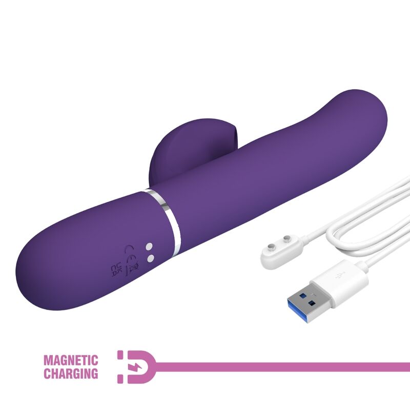 PRETTY LOVE - Perlita G-Spot Vibrator 3 In 1 Multifunction Paars