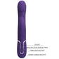 PRETTY LOVE - Zalin Rabbit Vibrator Pearls 4 In 1 Paars