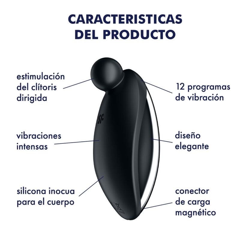 Satisfyer - Spot on 2 Lay-On Vibrator Black