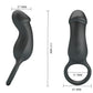 PRETTY LOVE - Trae Vibrating Zwart Ring With Stimulator