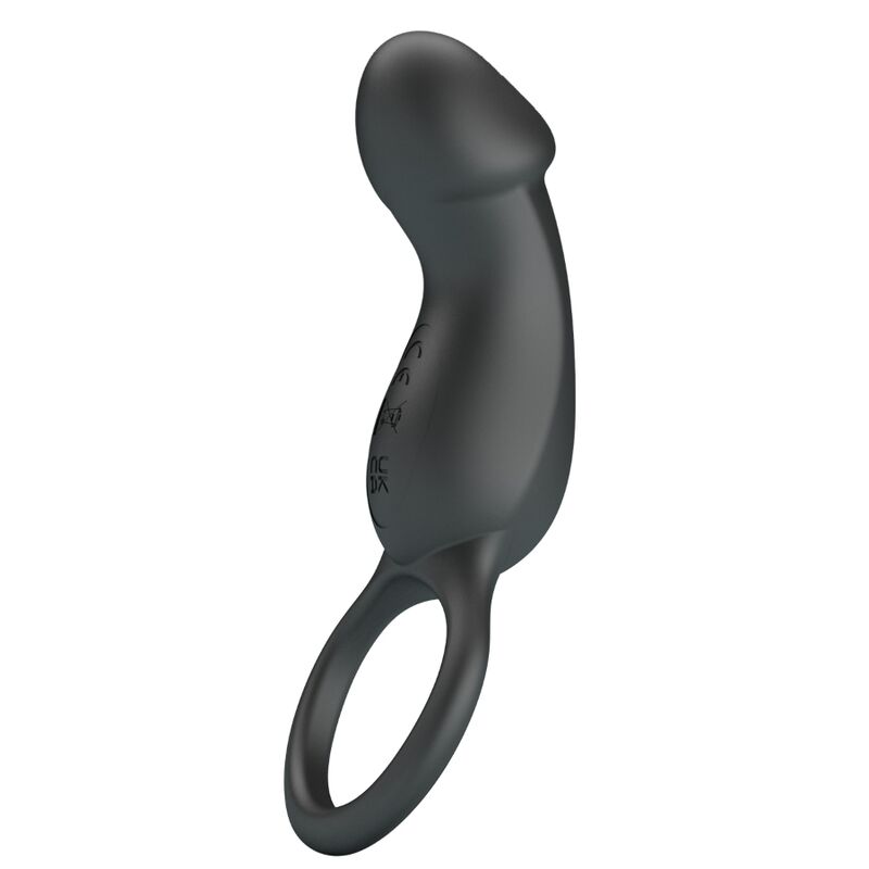 PRETTY LOVE - Trae Vibrating Zwart Ring With Stimulator