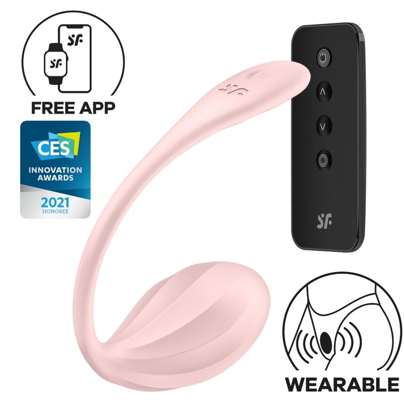 SATISFYER - Ribbed Petal G Point Afstandsbediening Stimulator Rose Free APP