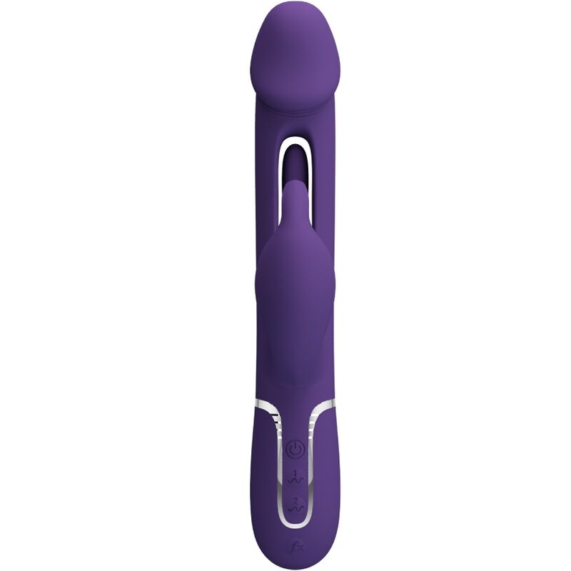 PRETTY LOVE - Kampas Rabbit 3 In 1 Multifunction Vibrator With Tongue Violet