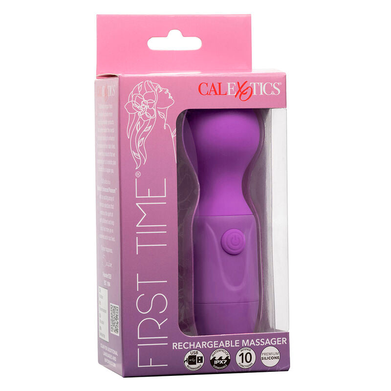 CalExotics - First Time Rechargeable Massager 10 Vibrations Purple
