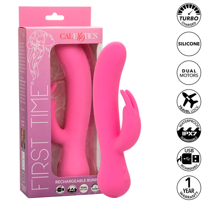 CalExotics - Eerste Keer Oplaadbare Konijnenvibrator Roze