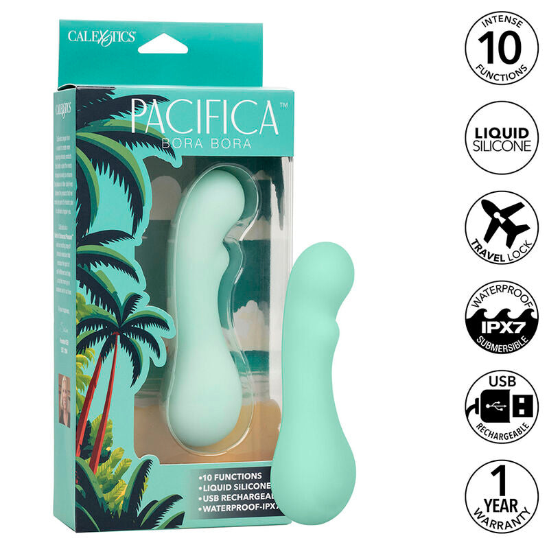 CalExotics - Pacifica Bora Bora G-SPOT Stimulator 10 Vibraties Aqua