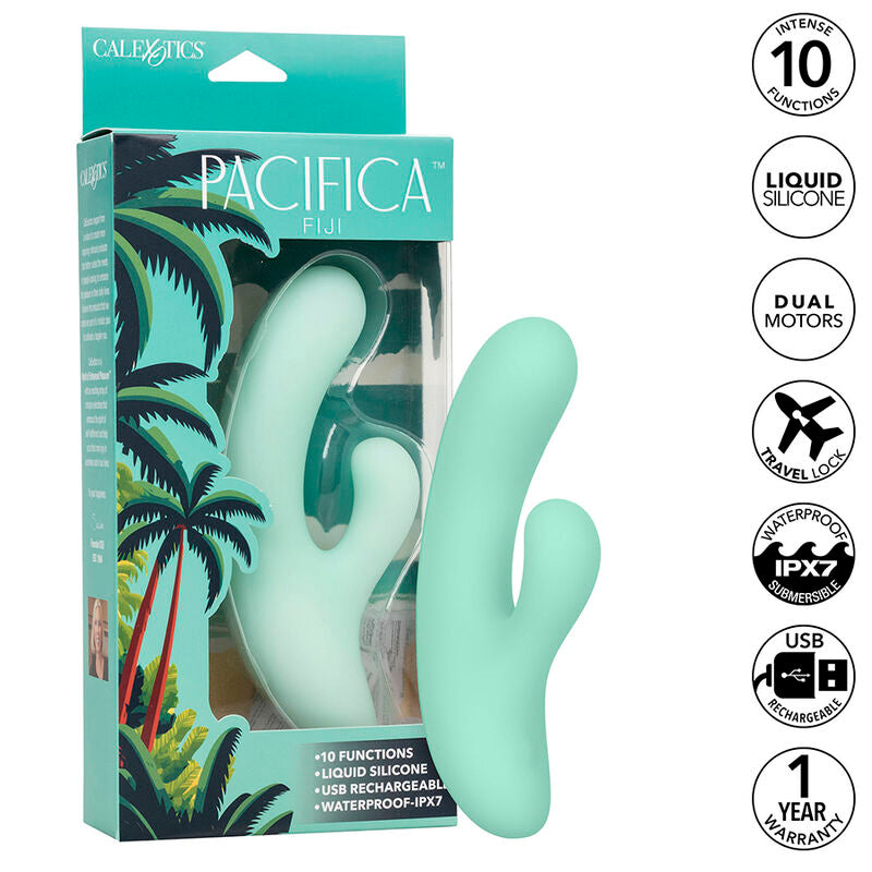 CalExotics - Pacifica Fiji Vibrator En G-SPOT Stimulator 10 Vibraties Aqua