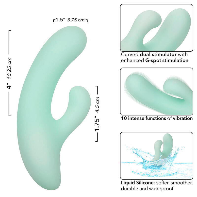 CalExotics - Pacifica Fiji Vibrator En G-SPOT Stimulator 10 Vibraties Aqua