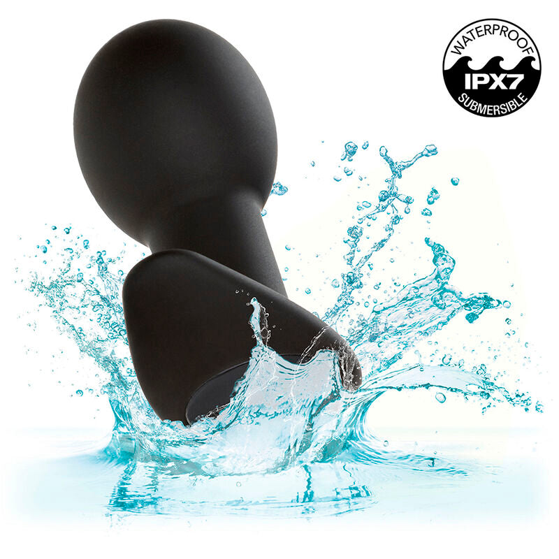 CalExotics - Rock Bottom Anaal Plug 10 Vibraties Siliconen Zwart