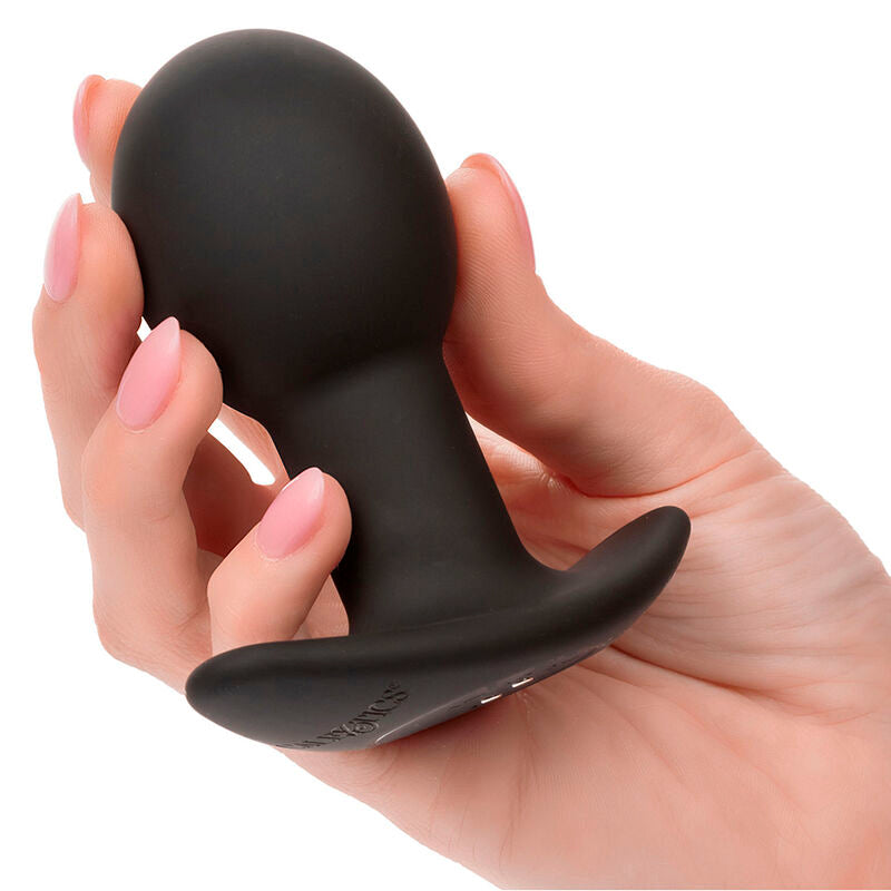 CalExotics - Rock Bottom Anaal Plug 10 Vibraties Siliconen Zwart