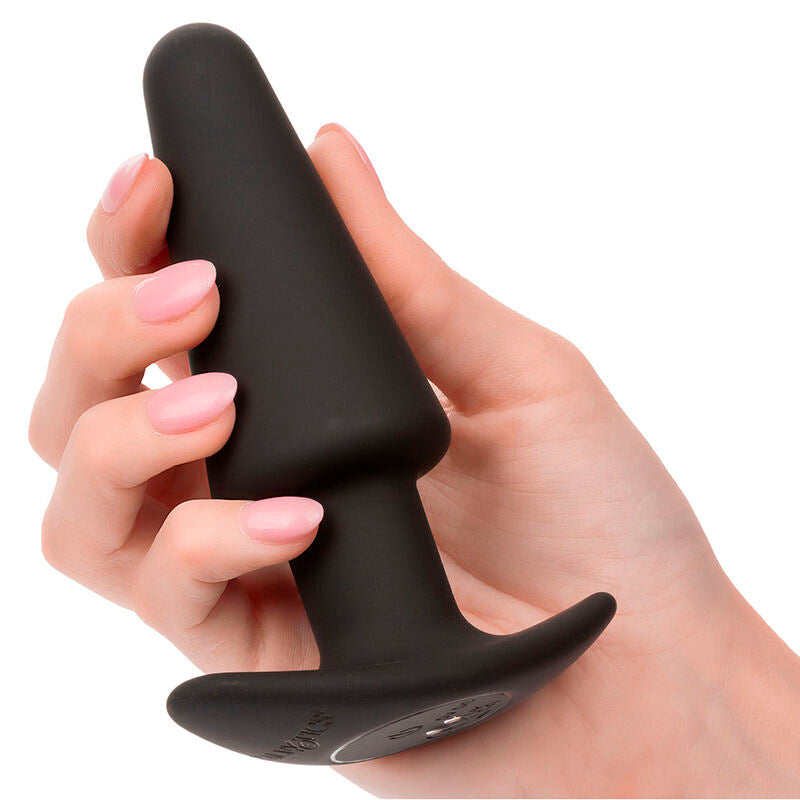 CalExotics - Rock Bottom Tapered Anal Plug 10 Vibraties Siliconen Zwart