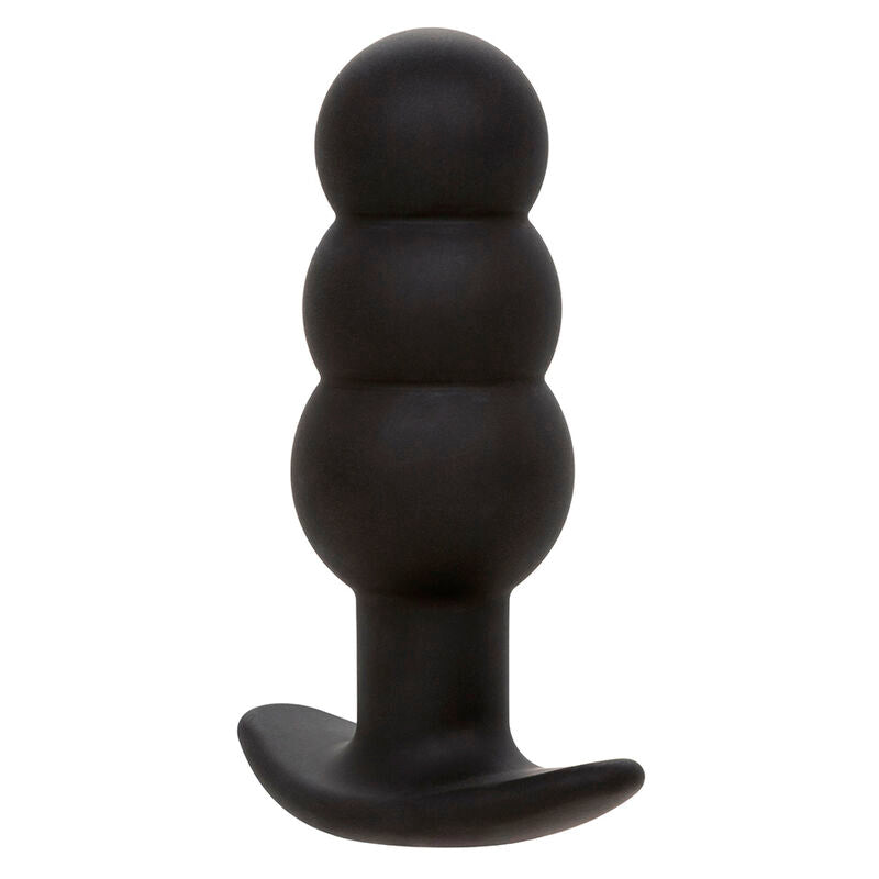 CalExotics - Rock Bottom Anaal Plug Met Kralen 10 Vibraties Siliconen Zwart