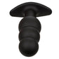 CalExotics - Rock Bottom Anaal Plug Met Kralen 10 Vibraties Siliconen Zwart